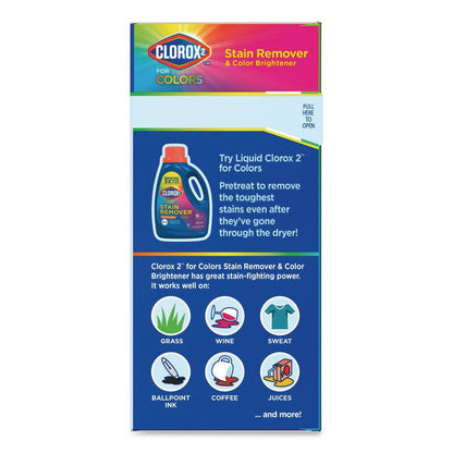for Colors Stain Remover and Color Brightener Powder, Original Scent, 49.2 oz Box, 4/Carton