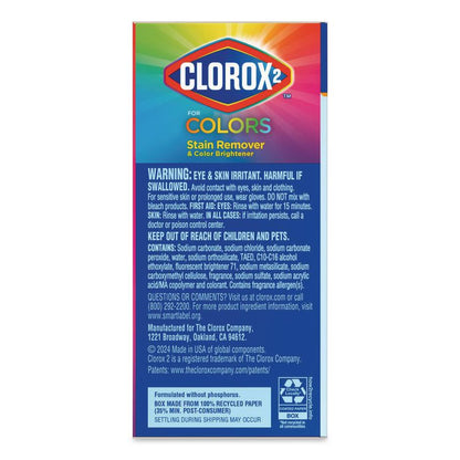 for Colors Stain Remover and Color Brightener Powder, Original Scent, 49.2 oz Box, 4/Carton