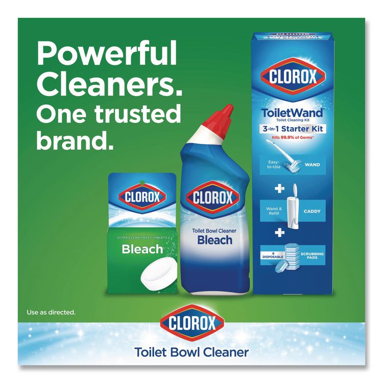 Ultra Clean Toilet Tablets Bleach, 3.5 oz Tablet, 2/Pack, 6 Packs/Carton