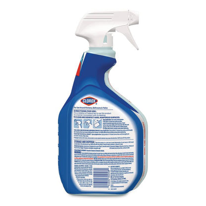 Clean-Up Multi-Surface Cleaner with Bleach, Rain Clean Scent, 32 oz Spray Bottle,9/Carton