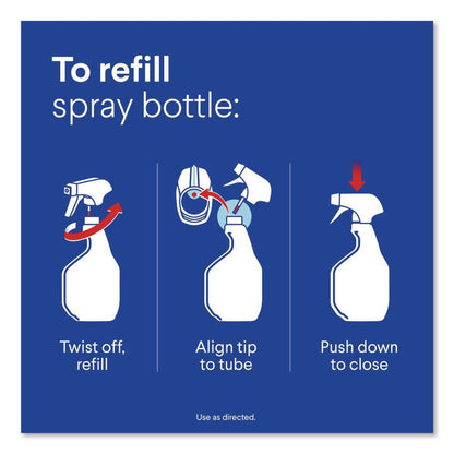 Clean-Up Multi-Surface Cleaner with Bleach, Rain Clean Scent, 32 oz Spray Bottle,9/Carton