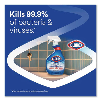 Clean-Up Multi-Surface Cleaner with Bleach, Rain Clean Scent, 32 oz Spray Bottle,9/Carton