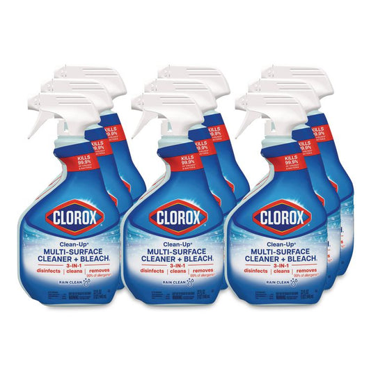 Clean-Up Multi-Surface Cleaner with Bleach, Rain Clean Scent, 32 oz Spray Bottle (Each)