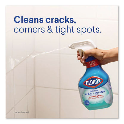 Bathroom Foamer with Bleach, Ocean Mist Scent, 30 oz Spray Bottle, 9/Carton