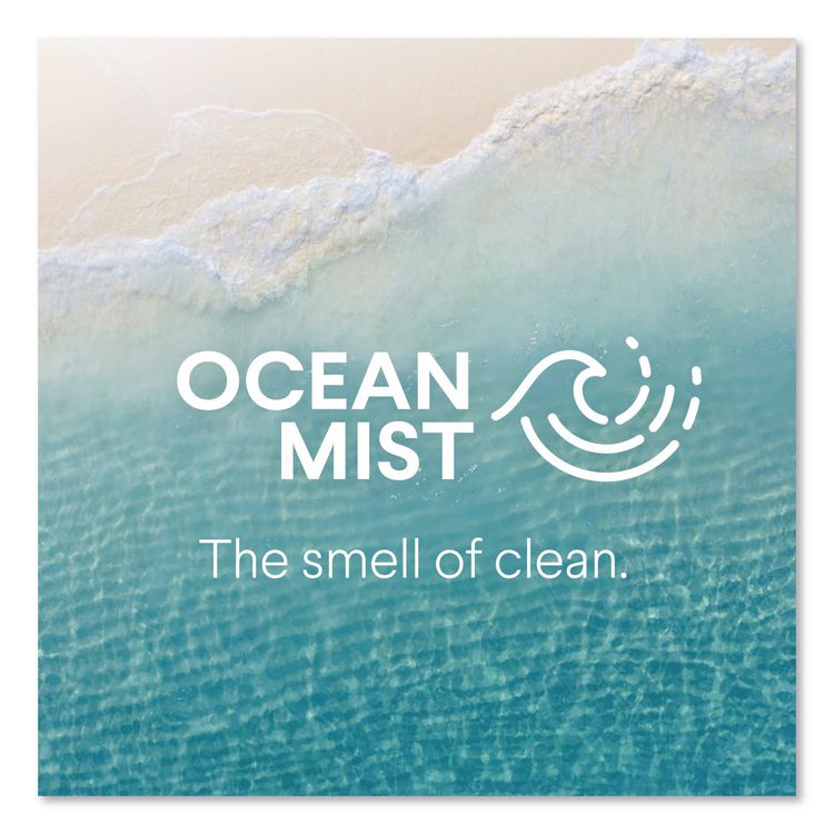 Bathroom Foamer with Bleach, Ocean Mist Scent, 30 oz Spray Bottle, 9/Carton