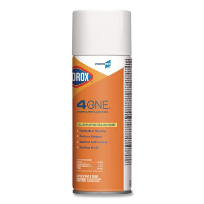 4-in-One Disinfectant and Sanitizer, Citrus Scent, 14 oz Aerosol Spray, 12/Carton
