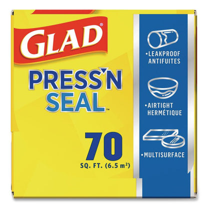 Press'n Seal Food Plastic Wrap, 70 sq ft, 12/Carton