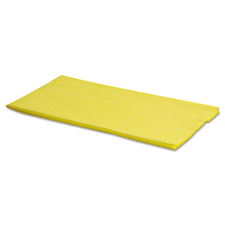 Masslinn Dust Cloths, 1-Ply, 24 x 40, Unscented, Yellow, 25/Bag, 10 Bags/Carton