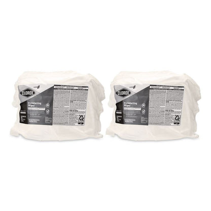 CloroxPro Disinfecting Wipes, 1-Ply, 7 x 7, Fresh Scent, White, 700/Bag Refill, 2 Bags/Carton