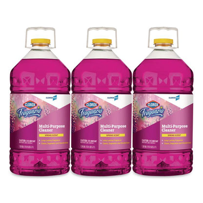 CloroxPro Fraganzia Multi-Purpose Cleaner, Spring Scent, 175 oz Bottle, 3/Carton