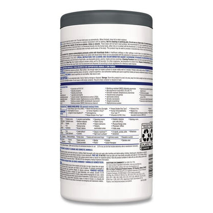VersaSure Cleaner Disinfectant Wipes, 1-Ply, 6.75 x 8, Fragranced, White, 85/Canister, 6 Canisters/Carton