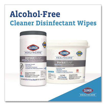 VersaSure Cleaner Disinfectant Wipes, 1-Ply, 6.75 x 8, Original Scent, White, 85 Towels/Can