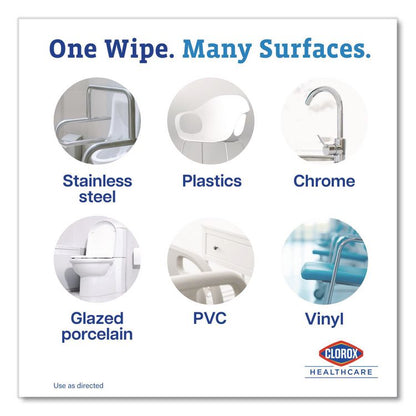 VersaSure Cleaner Disinfectant Wipes, 1-Ply, 6.75 x 8, Original Scent, White, 85 Towels/Can