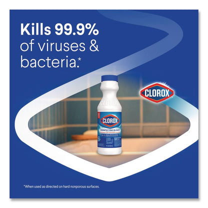 Concentrated Regular Disinfecting Bleach, Unscented, 11 oz Bottle, 28/Carton