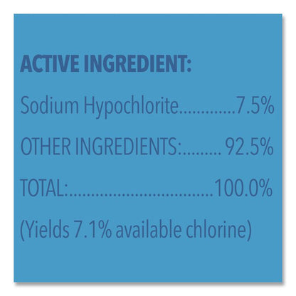 Concentrated Regular Disinfecting Bleach, Unscented, 11 oz Bottle, 28/Carton