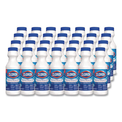 Concentrated Regular Disinfecting Bleach, Unscented, 11 oz Bottle, 28/Carton