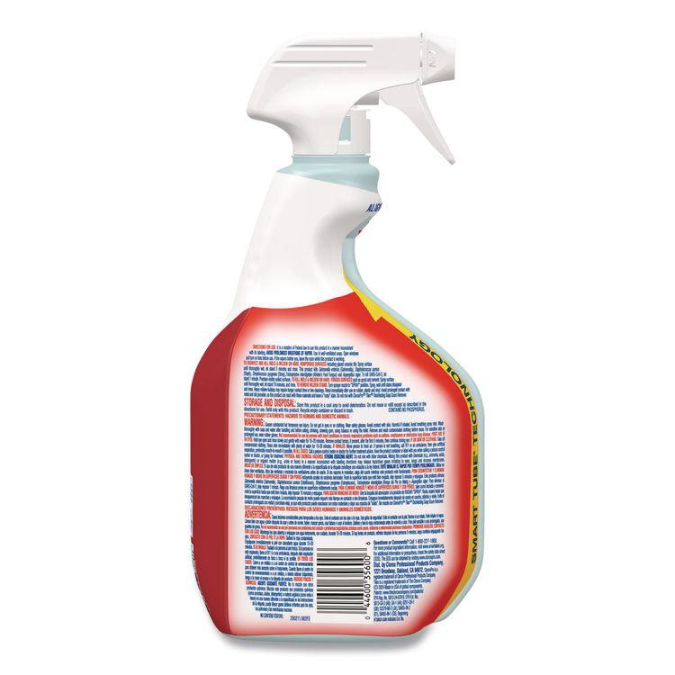 CloroxPro Disinfecting Instant Mold and Mildew Remover, Unscented, 32 oz Smart Tube Spray, 9/Carton