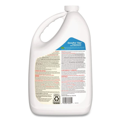 CloroxPro Disinfecting Instant Mold and Mildew Remover, Unscented, 128 oz Refill Bottle, 4/Carton