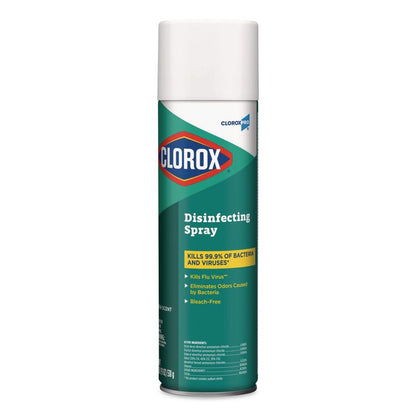 CloroxPro Disinfecting Spray, Fresh Scent, 19 oz Aerosol Spray, 12/Carton