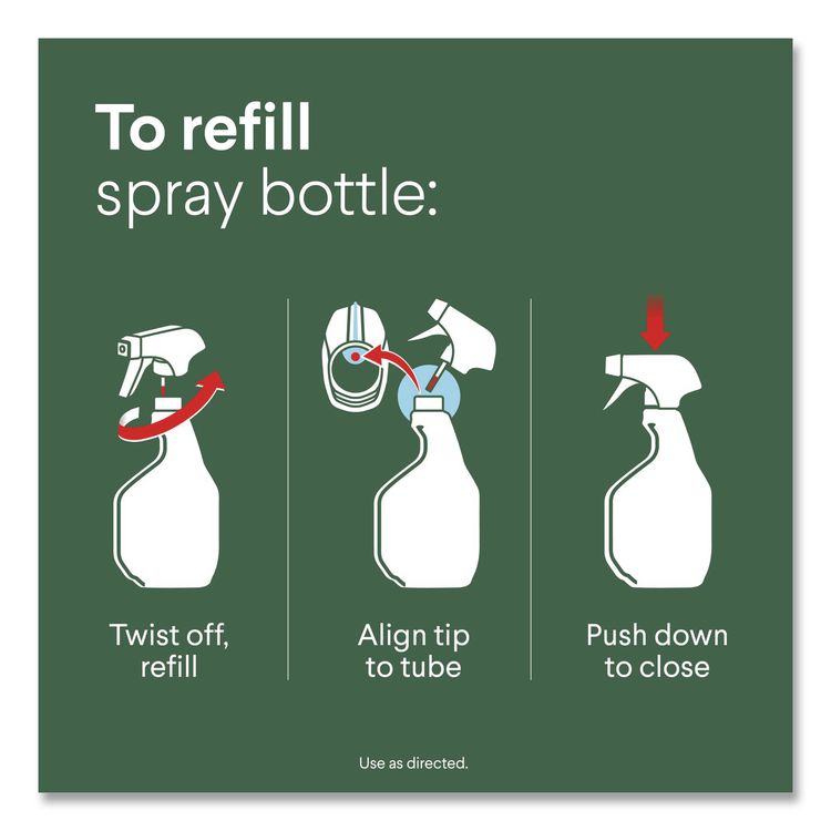 Disinfecting All Purpose Cleaner Spray, Crisp Lemon Scent, 32 oz Bottle, 9/Carton