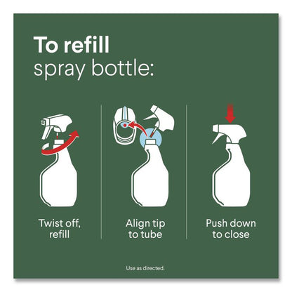 Disinfecting All Purpose Cleaner Spray, Crisp Lemon Scent, 32 oz Bottle, 9/Carton