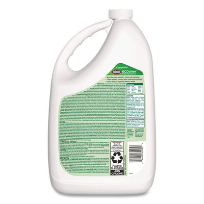 Clorox Pro EcoClean Disinfecting Cleaner, Unscented, 128 oz Refill Bottle, 4/Carton