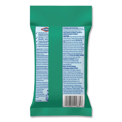 Disinfecting Wipes, On the Go Bleach Free Travel Wipes, 1-Ply, 6.53 x 2.79, Fresh Scent, White, 9/Pack, 24 Packs/Carton