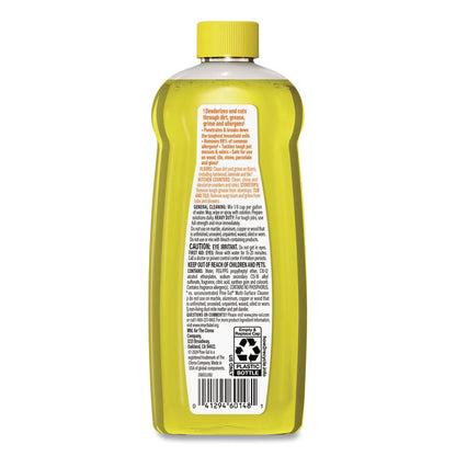 Multi-Surface Cleaner Concentrated, Lemon Fresh Scent, 14 oz Bottle, 12/Carton