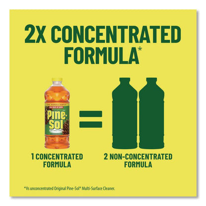 Multi-Surface Cleaner Disinfectant Concentrated, Pine Scent, 20 oz Bottle, 8/Carton