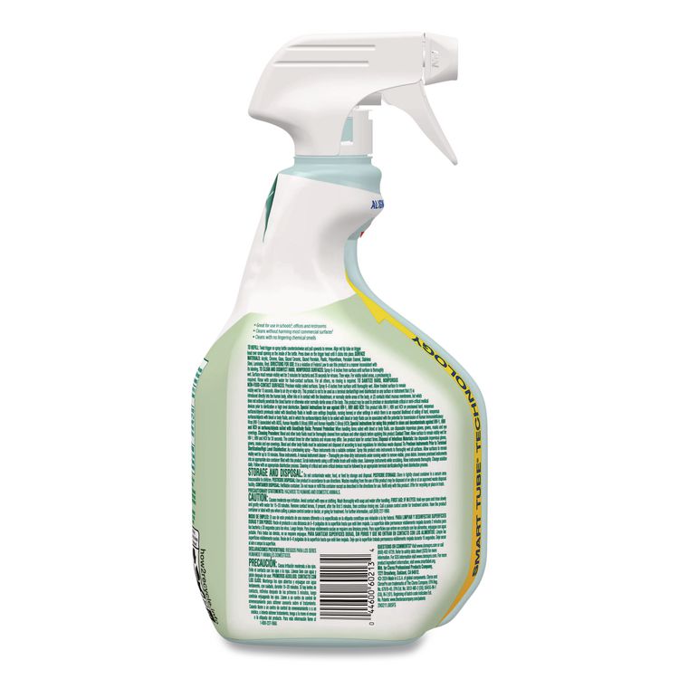 Clorox Pro EcoClean Disinfecting Cleaner, Unscented, 32 oz Spray Bottle, 9/Carton
