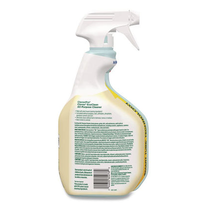 Clorox Pro EcoClean All-Purpose Cleaner, Unscented, 32 oz Spray Bottle, 9/Carton
