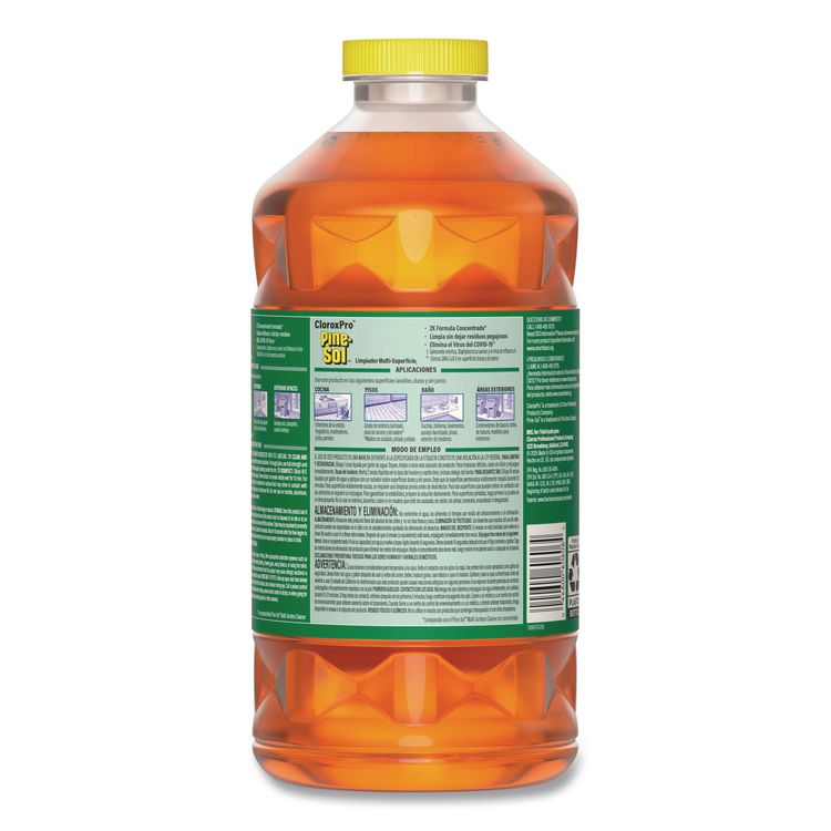 CloroxPro All Purpose Multi-Surface Cleaner, Original Pine Scent, 80 oz Bottle, 3/Carton