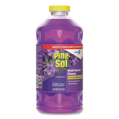 CloroxPro Multi-Surface Cleaner Concentrated, Lavender Clean Scent, 80 oz Bottle, 3/Carton
