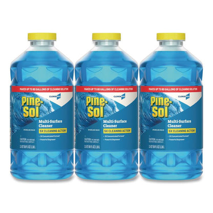 CloroxPro Multi-Surface Cleaner Concentrated, Sparkling Wave Scent, 80 oz Bottle, 3/Carton