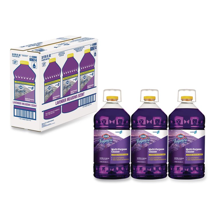 CloroxPro Fraganzia Multi-Purpose Cleaner, Lavender Meadows Scent, 175 oz Bottle, 3/Carton