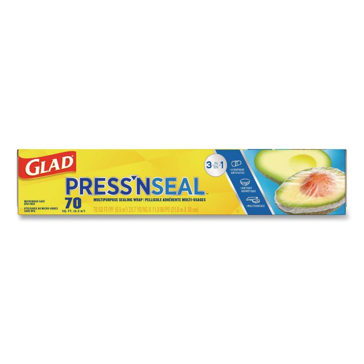 Press'n Seal Food Plastic Wrap, 70 sq ft, 12/Carton