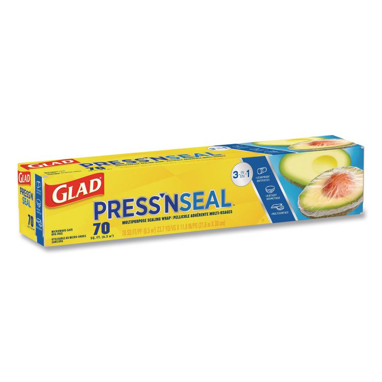Press'n Seal Food Plastic Wrap, 70 sq ft, 12/Carton