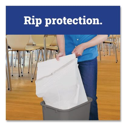 CloroxPro ForceFlex Tall Kitchen Drawstring Trash Bags, 13 gal, 24 x 27.38, Gray, 100/Box