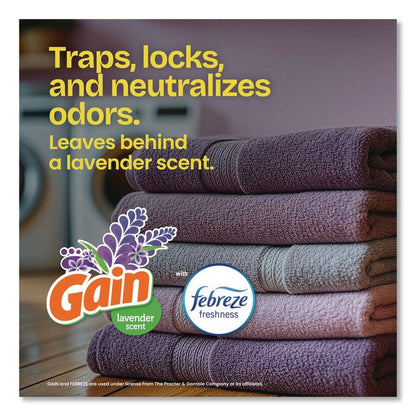ForceFlex Kitchen Drawstring Trash Bags, 13 gal, Gain Lavender with Febreze Freshness, 24 x 27.38, White, 80/Box