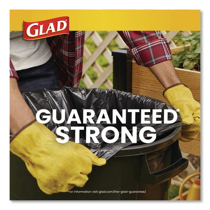 Guaranteed Strong Large Drawstring Trash Bags, Three-Ply, 30 gal, 1.05 mil, 30 x 33, Black, 28/Box