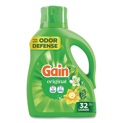 Liquid Laundry Detergent, Gain Original Scent, 42 oz Bottle, 6/Carton