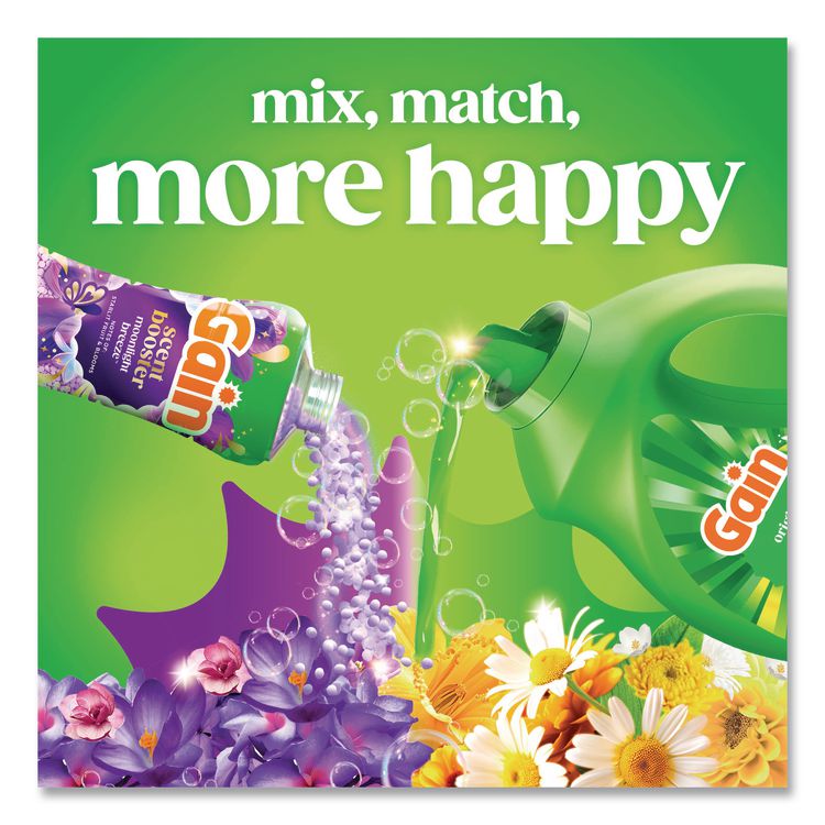Liquid Laundry Detergent, Gain Original Scent, 42 oz Bottle, 6/Carton