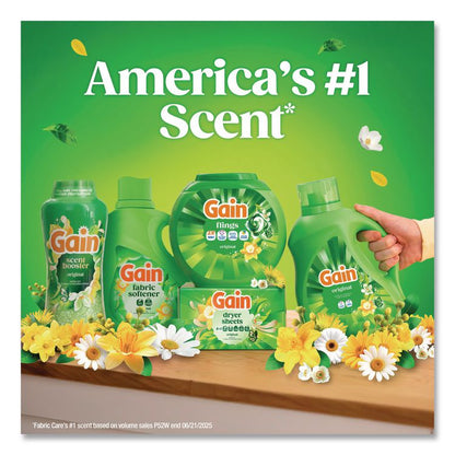 Liquid Laundry Detergent, Gain Original Scent, 42 oz Bottle, 6/Carton