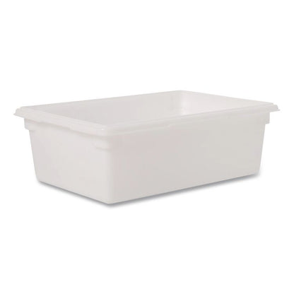 Food/Tote Boxes, 12.5 gal, 18 x 9 x 9, Plastic, White