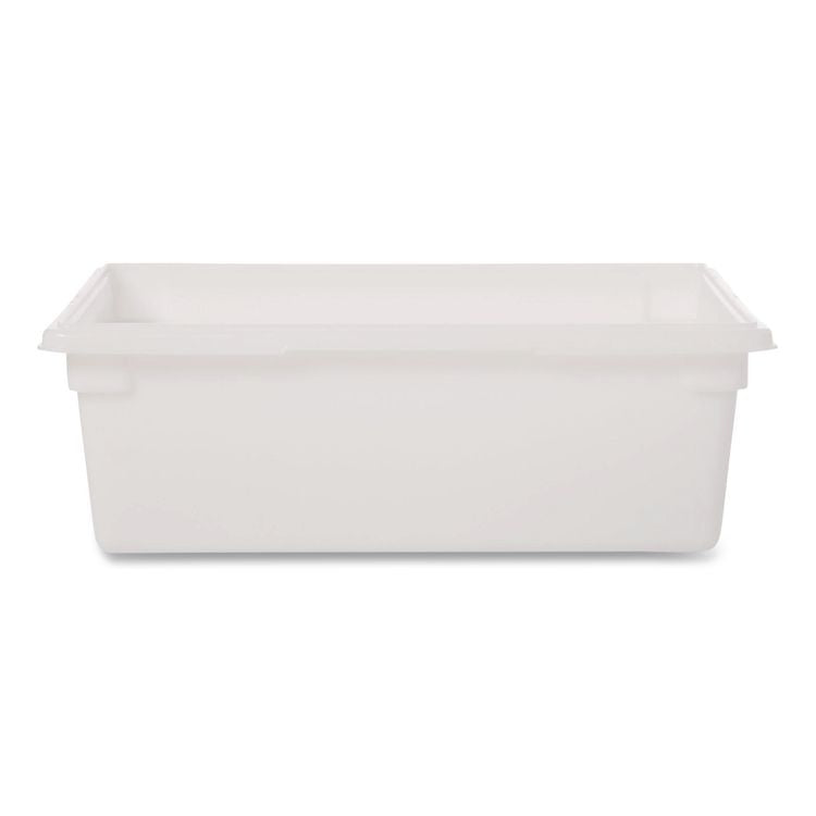 Food/Tote Boxes, 12.5 gal, 18 x 9 x 9, Plastic, White