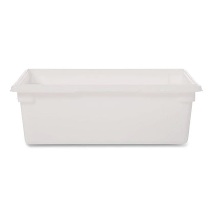 Food/Tote Boxes, 12.5 gal, 18 x 9 x 9, Plastic, White