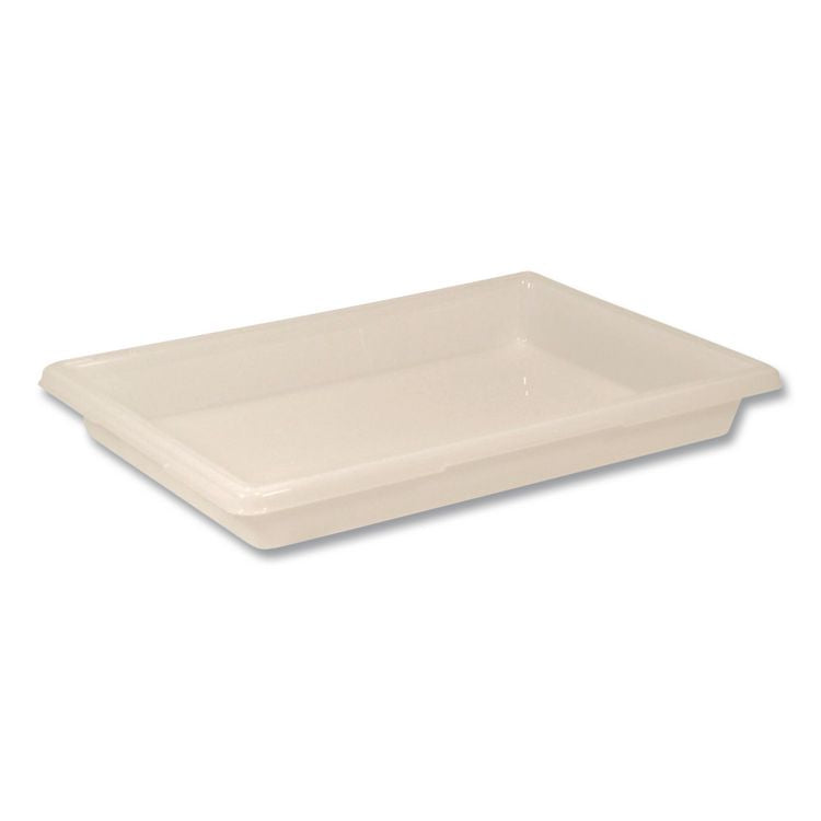 Food/Tote Boxes, 5 gal, 18 x 3.5 x 3.5, Plastic, White