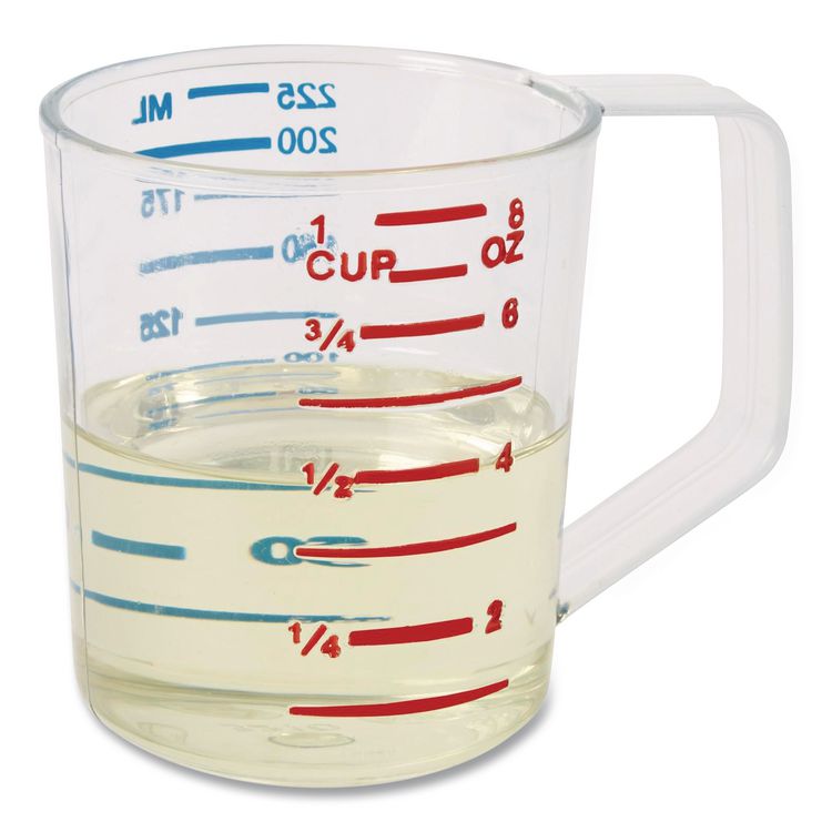 Bouncer Measuring Cup, 8 oz, Clear