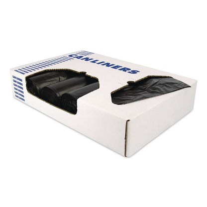 Linear Low Density Can Liners with AccuFit Sizing, 32 gal, 1.3 mil, 33" x 44", Black, 20 Bags/Roll, 5 Rolls/Carton