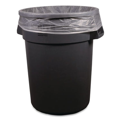 Linear Low-Density Can Liners, 55 gal, 0.7 mil, 43" x 47", Clear, 100/Carton